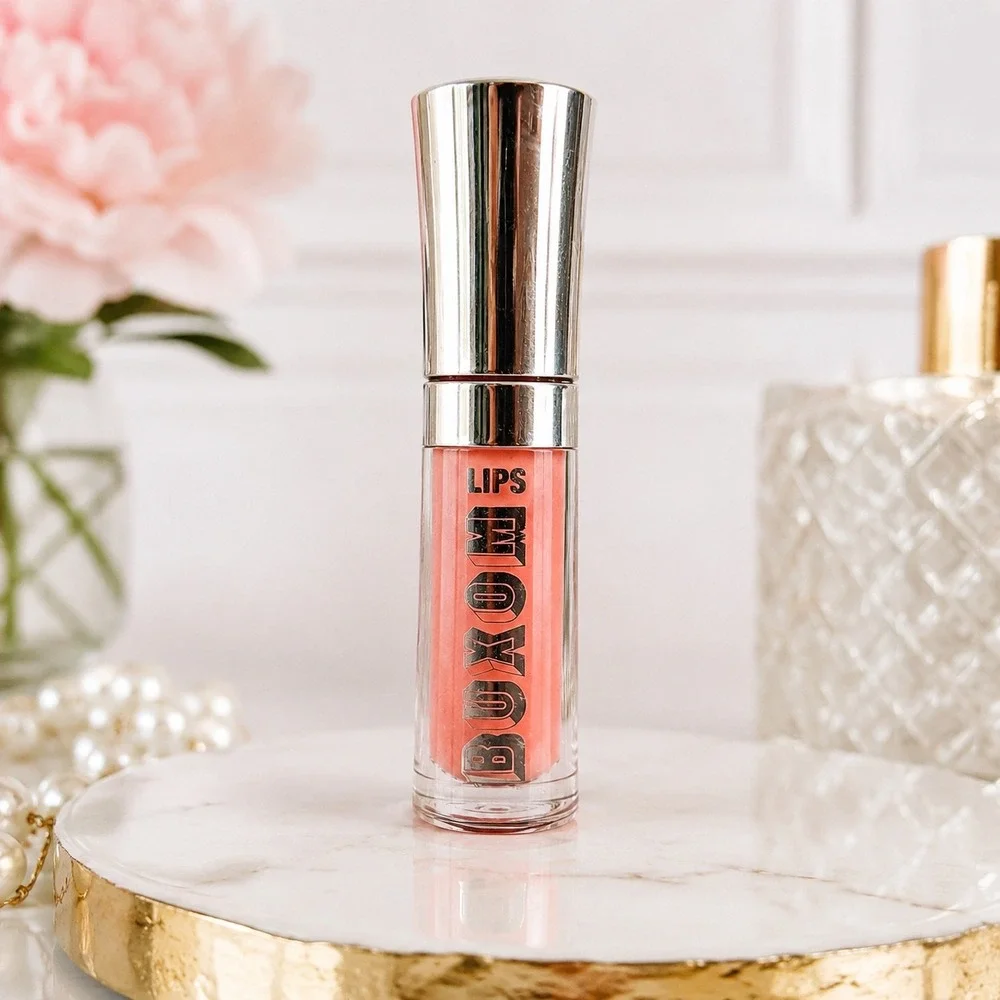Buxom Full-On Lip Polish POPPY Bare Escentuals Shimmer Plumping Gloss Mini .07oz